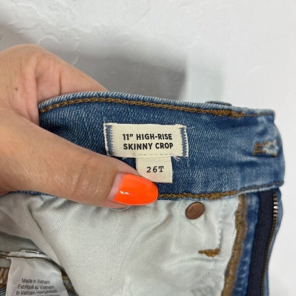 NWT Madewell 11" High Rise Skinny Crop Jeans Size 26 Tall Brooksedge wash - Picture 12 of 12